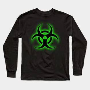 Green Biohazard Long Sleeve T-Shirt